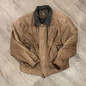 Gallucci Vintage Archival Jacket 1990 Men's MED Brown Leather Jacket